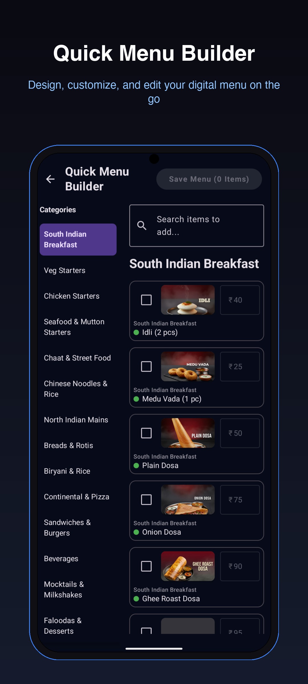 Chef Orders App Screen